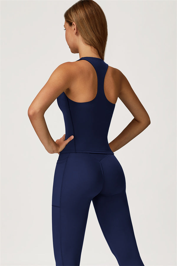 El conjunto de 2 piezas de leggings y camiseta corta Glacier