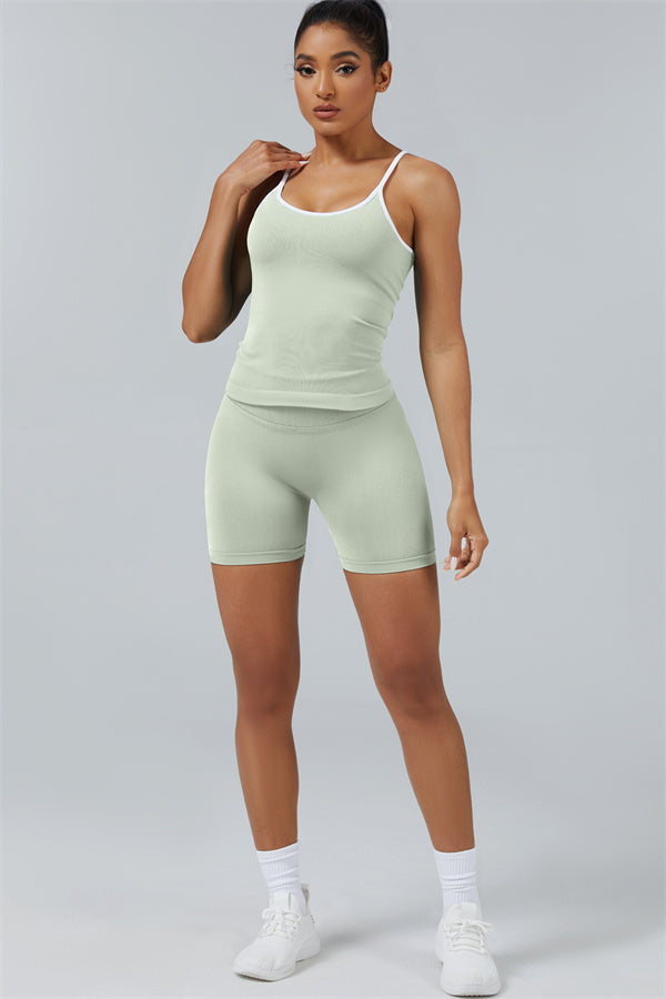 Conjunto de 2 piezas de top corto y pantalón corto Elevate New Crop