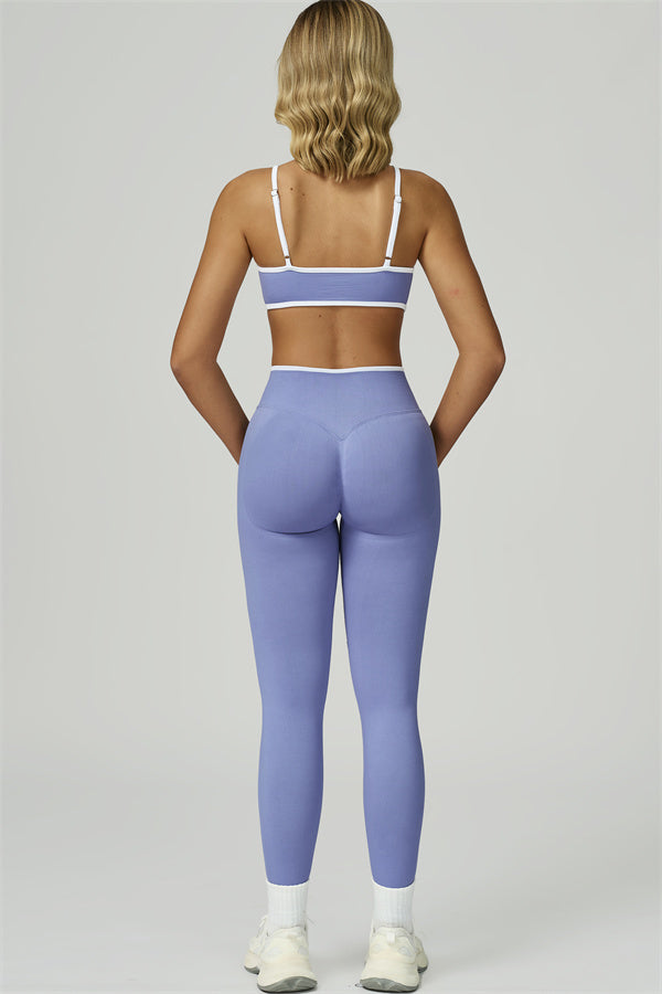 Conjunto de 2 piezas de sujetador deportivo y leggings Prime Line