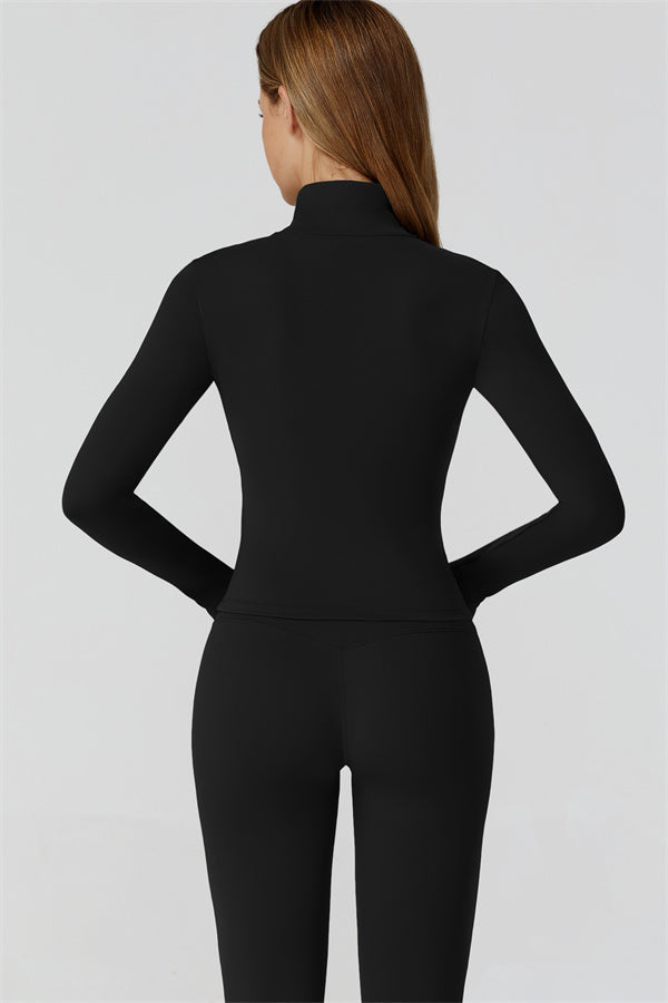 El conjunto de 3 piezas de leggings y sujetador deportivo con cremallera Venus