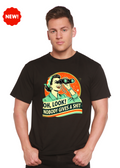 Camiseta gráfica unisex divertida Retro Mujer de bambú/algodón
