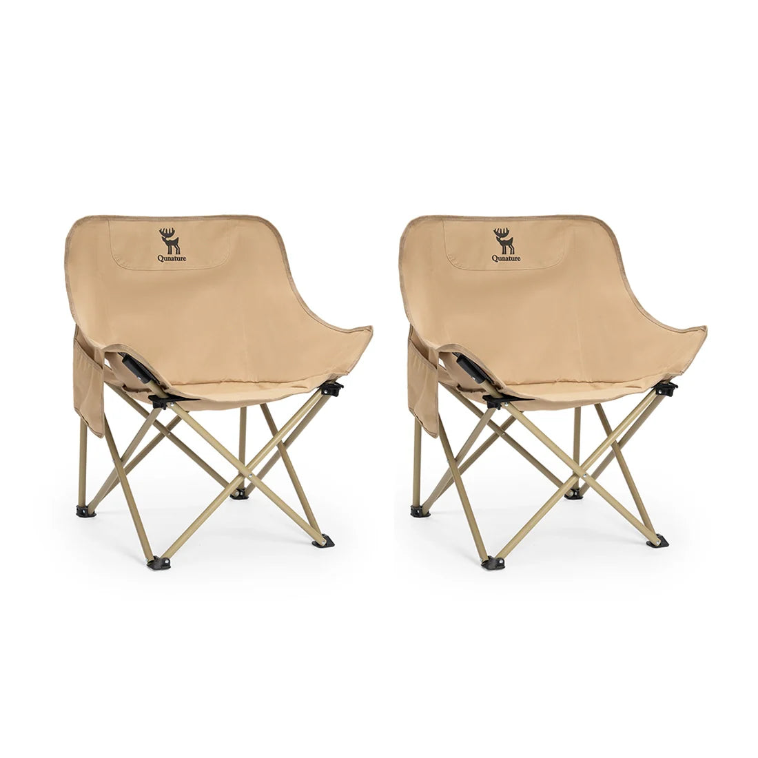 Silla de camping plegable de acero al carbono - Tallas para adultos y niños