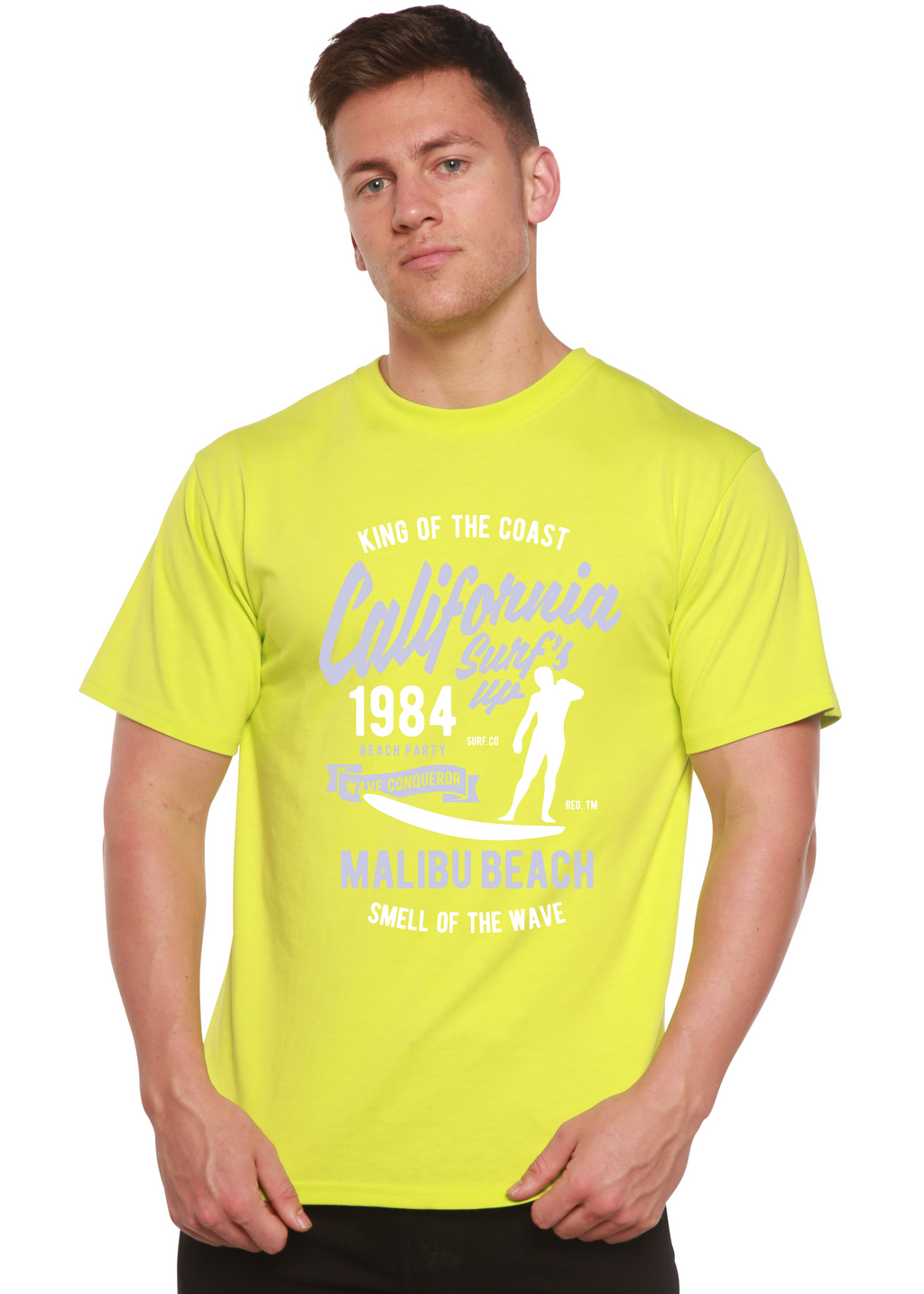 California 1984 Camiseta gráfica de manga corta de viscosa de bambú/algodón orgánico para hombre Spun Bamboo®