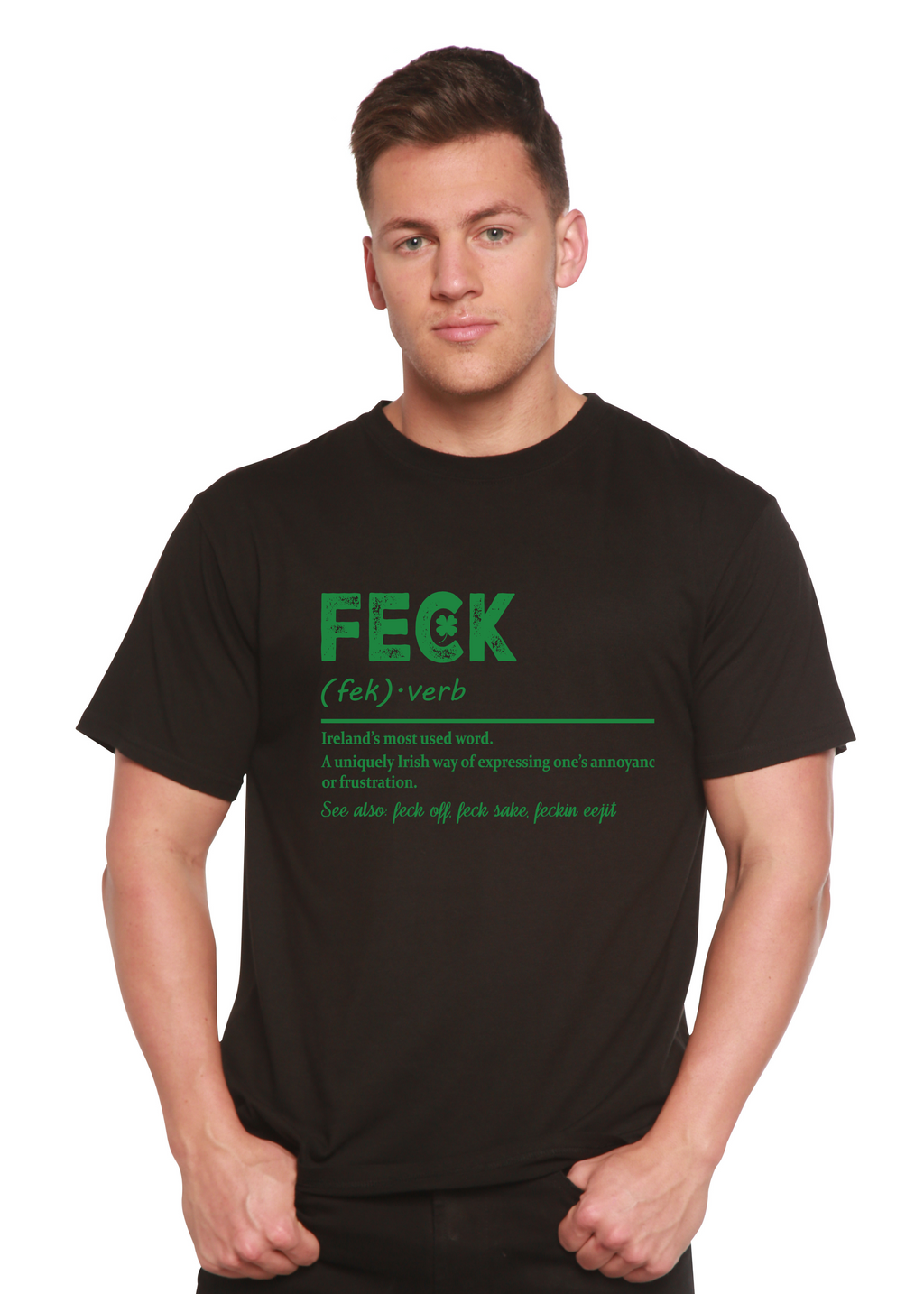 Camiseta Gráfica Unisex de Bambú/Algodón "Feck Irish St Patricks Day"