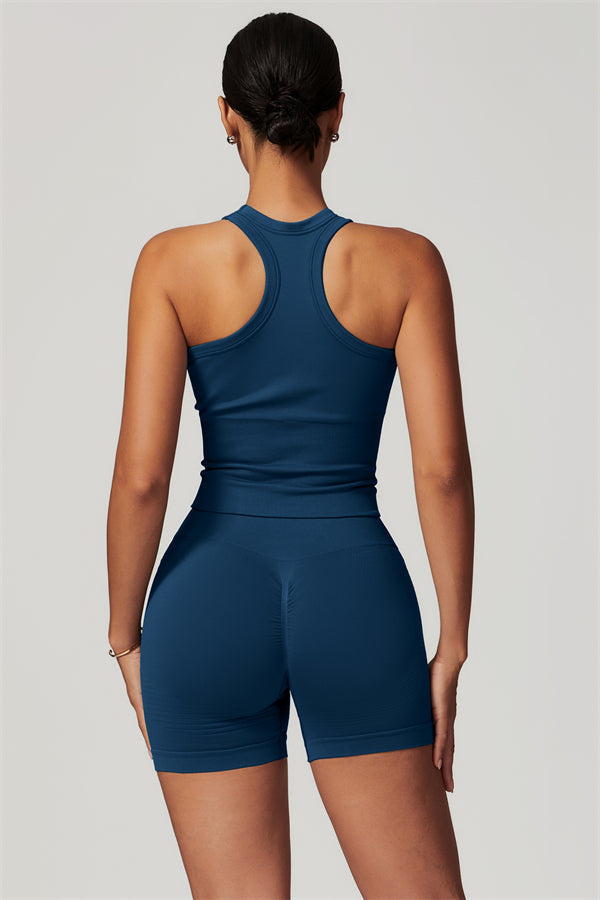 Conjunto de dos piezas de top corto y pantalón corto Delight