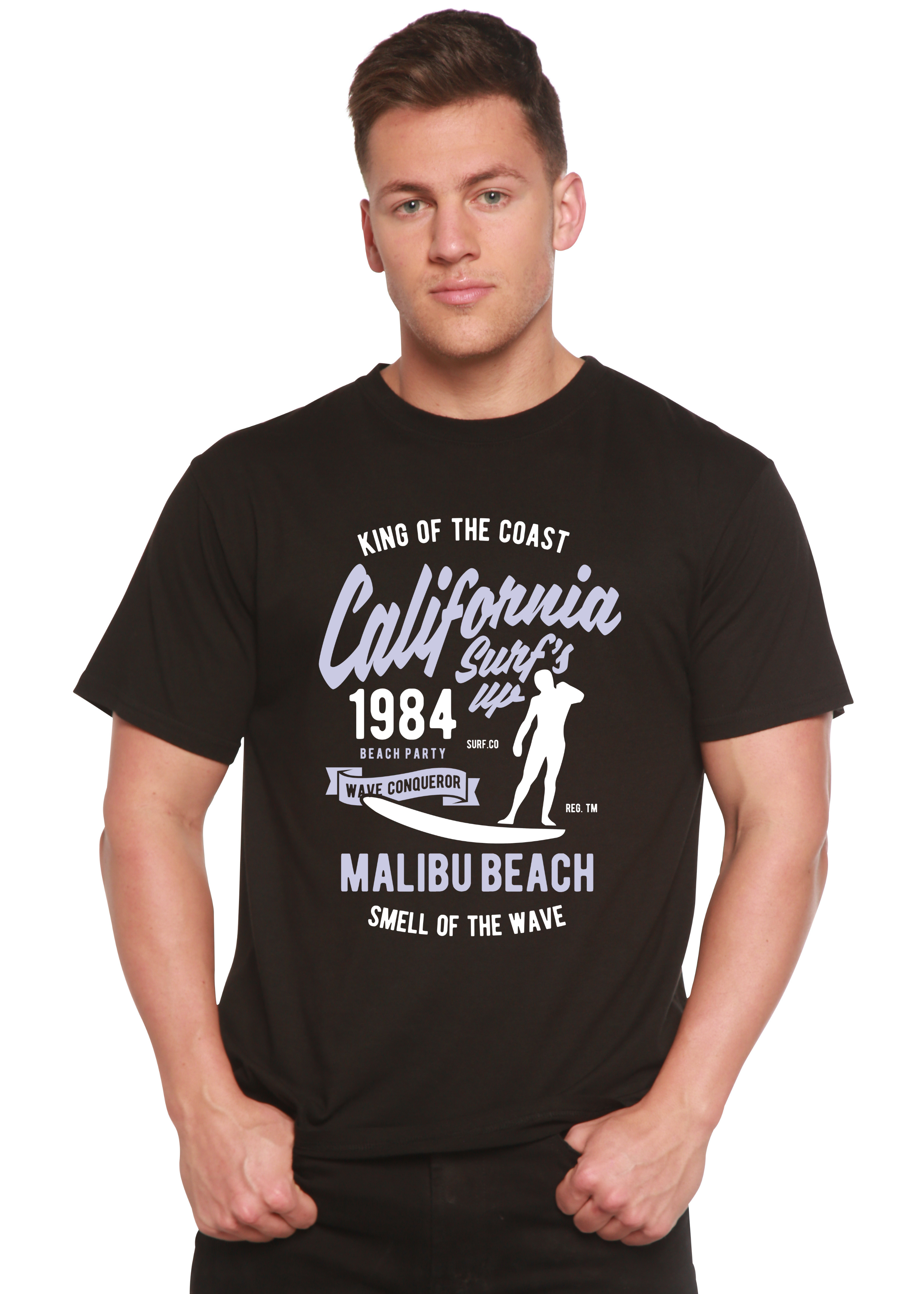 California 1984 Camiseta gráfica de manga corta de viscosa de bambú/algodón orgánico para hombre Spun Bamboo®