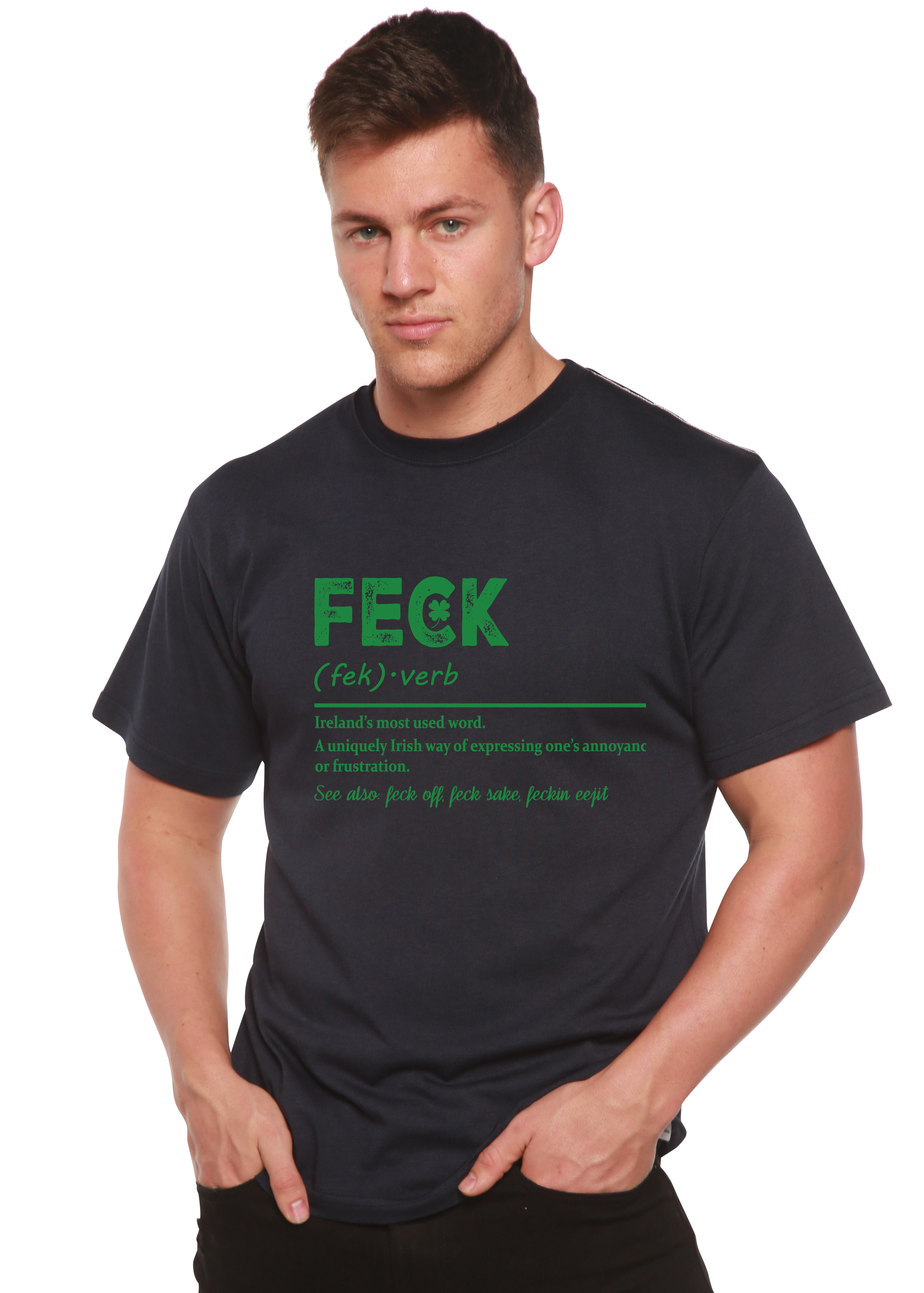Camiseta Gráfica Unisex de Bambú/Algodón "Feck Irish St Patricks Day"