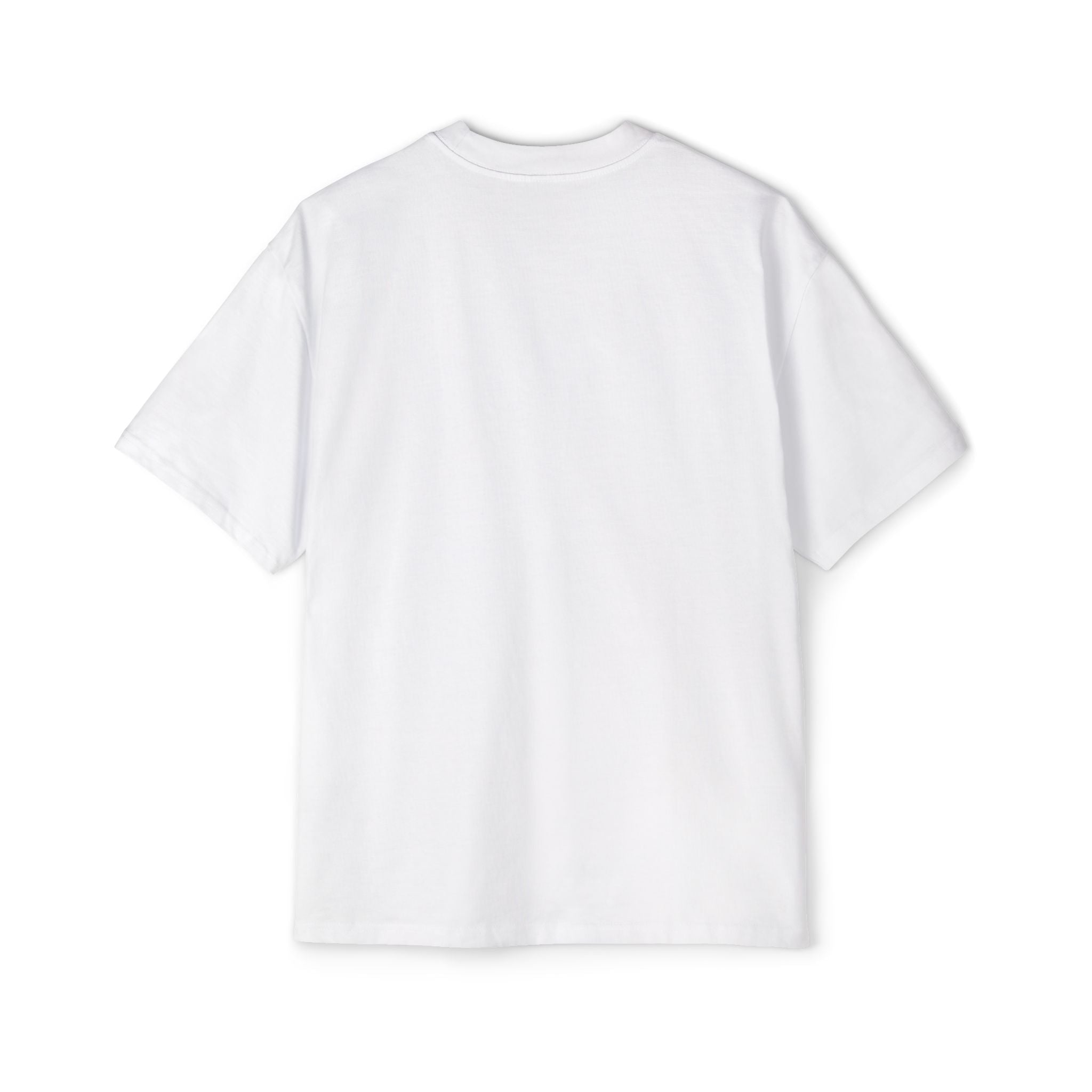 Camiseta Aftrz Classics de manga corta, grande y pesada, - Blanca con logotipo rojo
