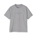 Camiseta de manga corta Aftrz Classics Heavy Oversized - Gris con logo azul