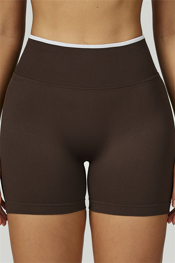 Conjunto de 2 piezas de shorts y top corto de manga larga Prime Line