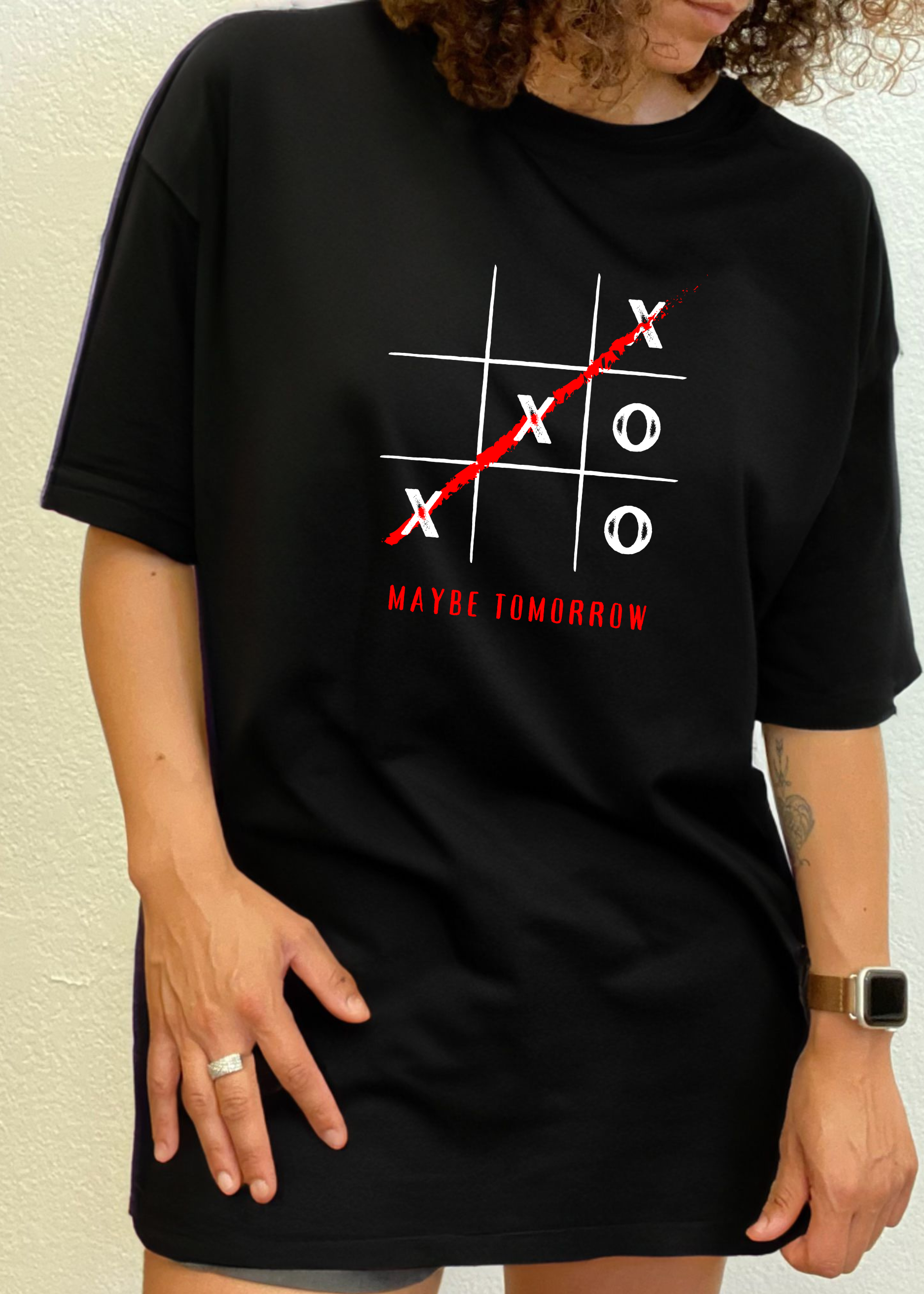 Camiseta gráfica unisex de bambú/algodón "Maybe Tomorrow"