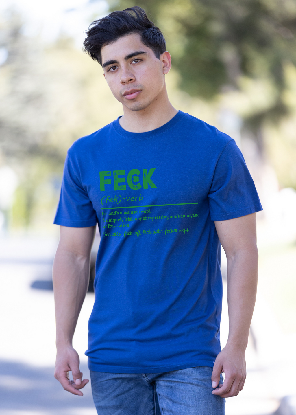 Camiseta Gráfica Unisex de Bambú/Algodón "Feck Irish St Patricks Day"