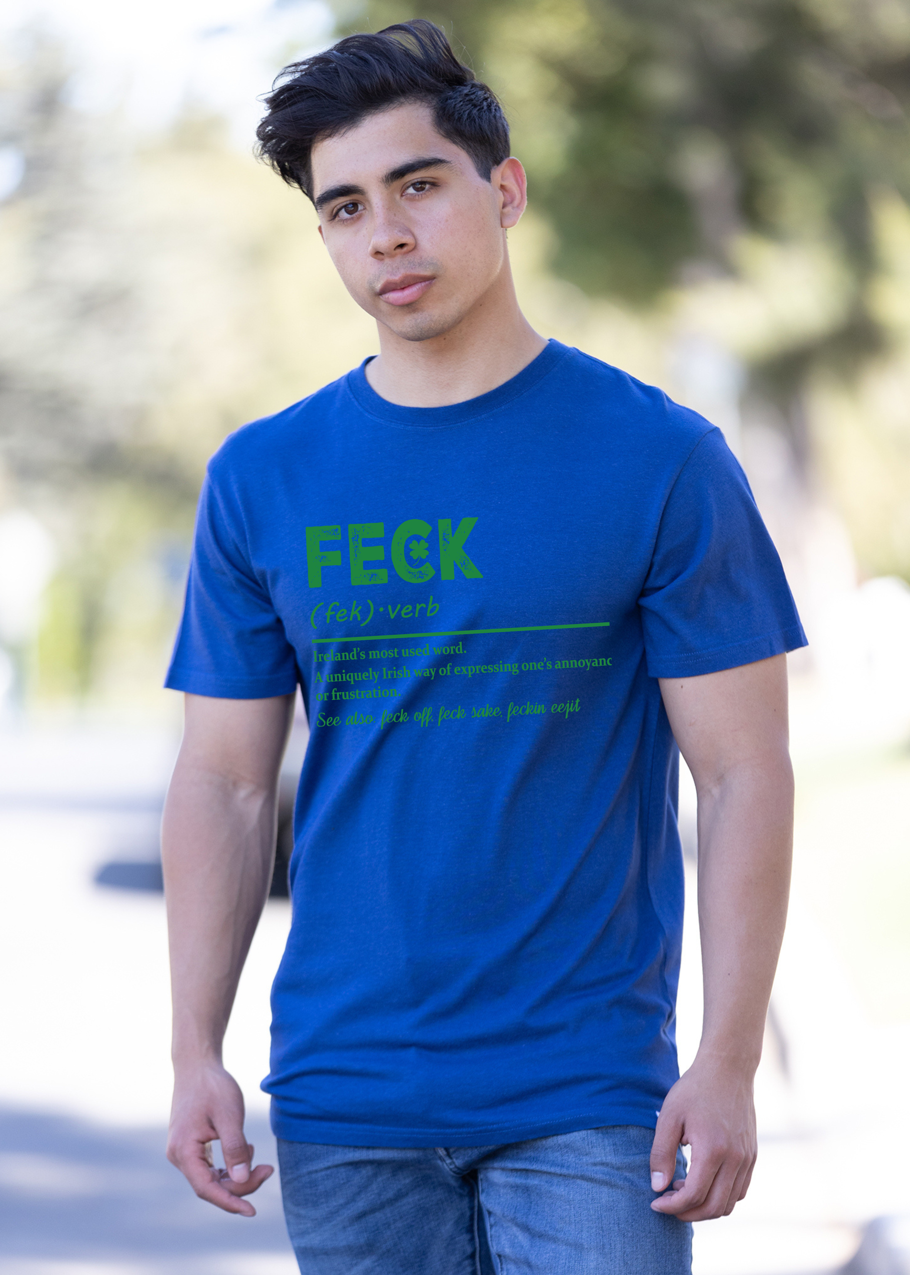 Camiseta Gráfica Unisex de Bambú/Algodón "Feck Irish St Patricks Day"