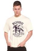 Camiseta gráfica de manga corta Wild Horse Spun Bamboo® de viscosa de bambú/algodón orgánico para hombre