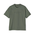 Camiseta de manga corta holgada Aftrz Classics Heavy - Verde oliva con logo negro