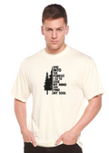 Y al bosque voy Camiseta gráfica de manga corta de bambú-viscosa/algodón orgánico para hombre