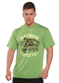 Camiseta gráfica de manga corta de viscosa de bambú/algodón orgánico para hombre "Estilo Skater"