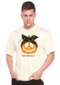 Camiseta gráfica de manga corta de viscosa de bambú/algodón orgánico para hombre - ¡Feliz Halloween!