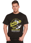 Ride The Waves Spun Bamboo® Camiseta Gráfica de Manga Corta para Hombre de Viscosa de Bambú/Algodón Orgánico