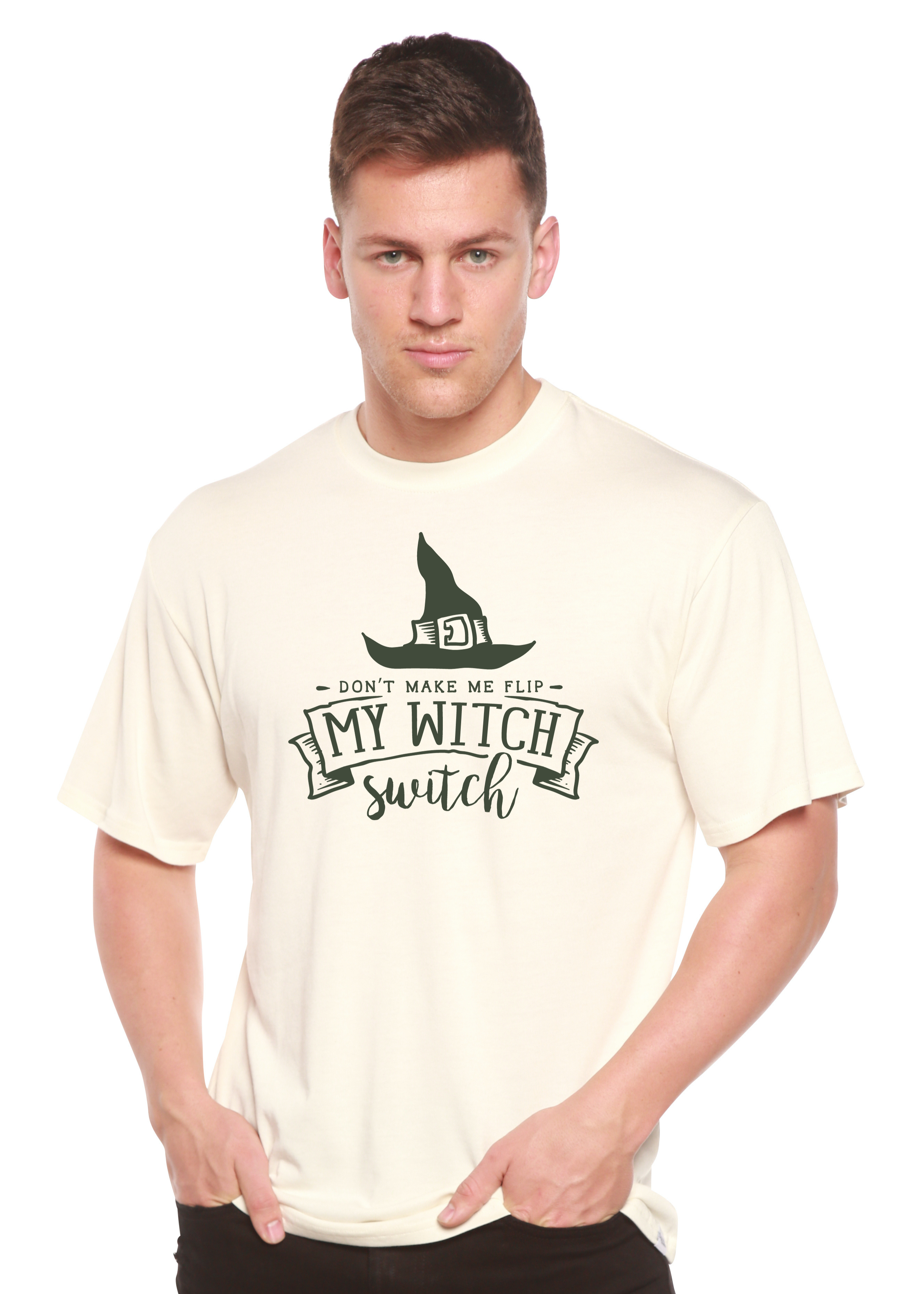 Mi camiseta gráfica de manga corta de viscosa de bambú/algodón orgánico unisex "Mi bruja"