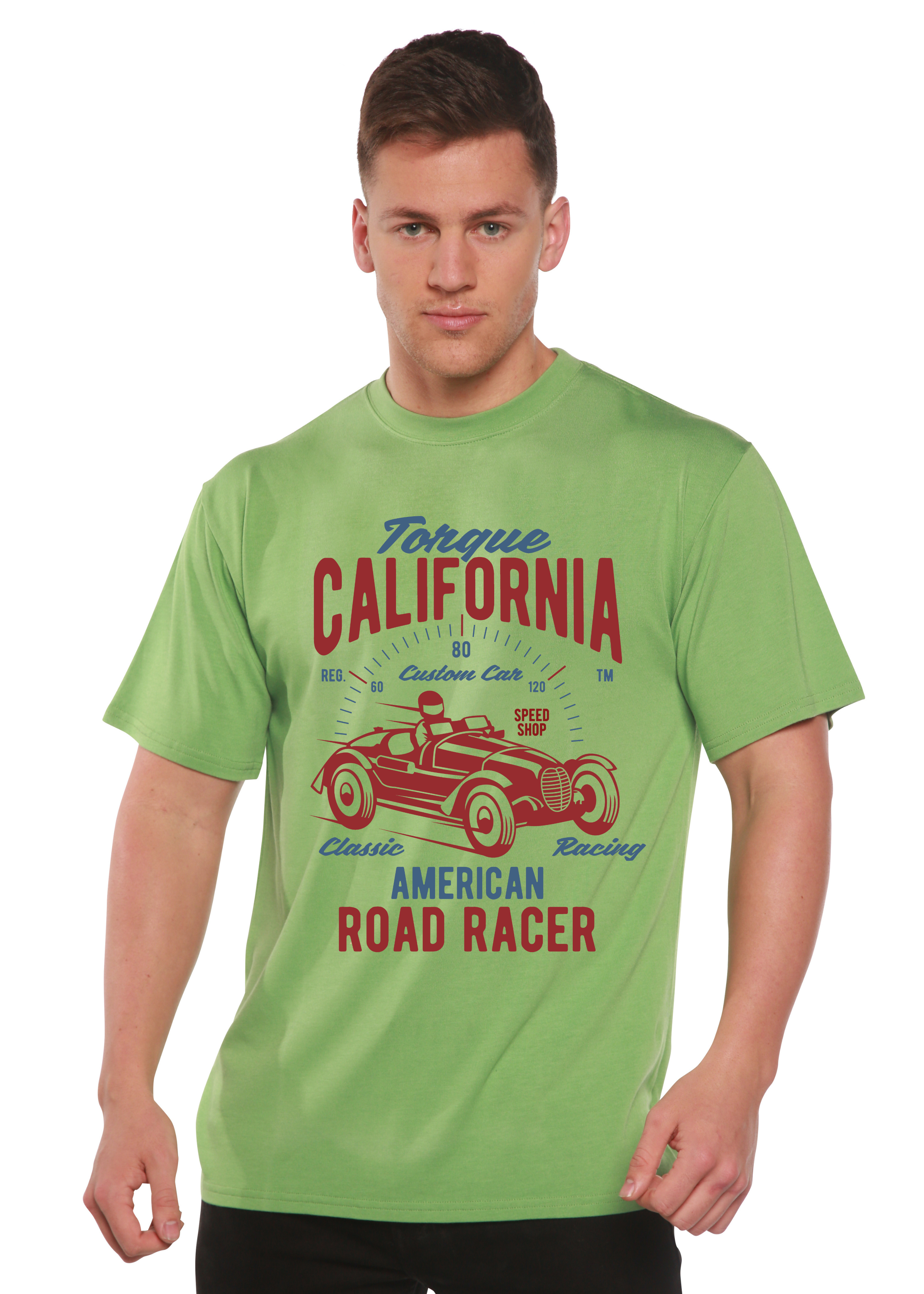 Torque California Spun Bamboo® Camiseta Gráfica de Manga Corta de Bambú Viscosa/Algodón Orgánico para Hombre