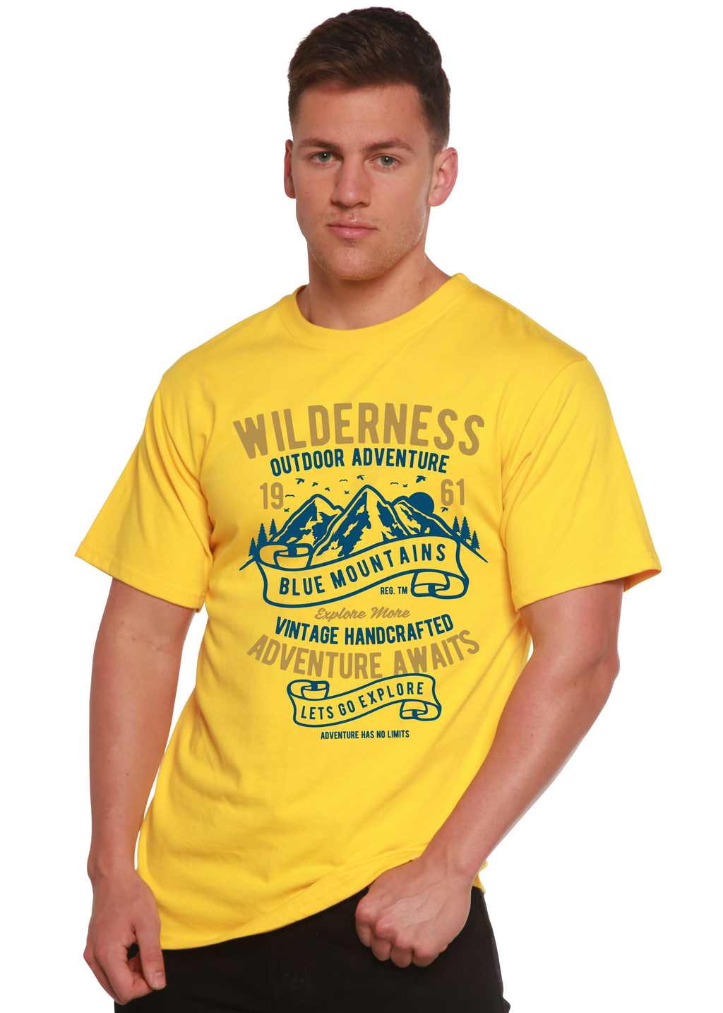 Camiseta gráfica de manga corta de bambú/algodón orgánico Wilderness Spun Bamboo® para hombre