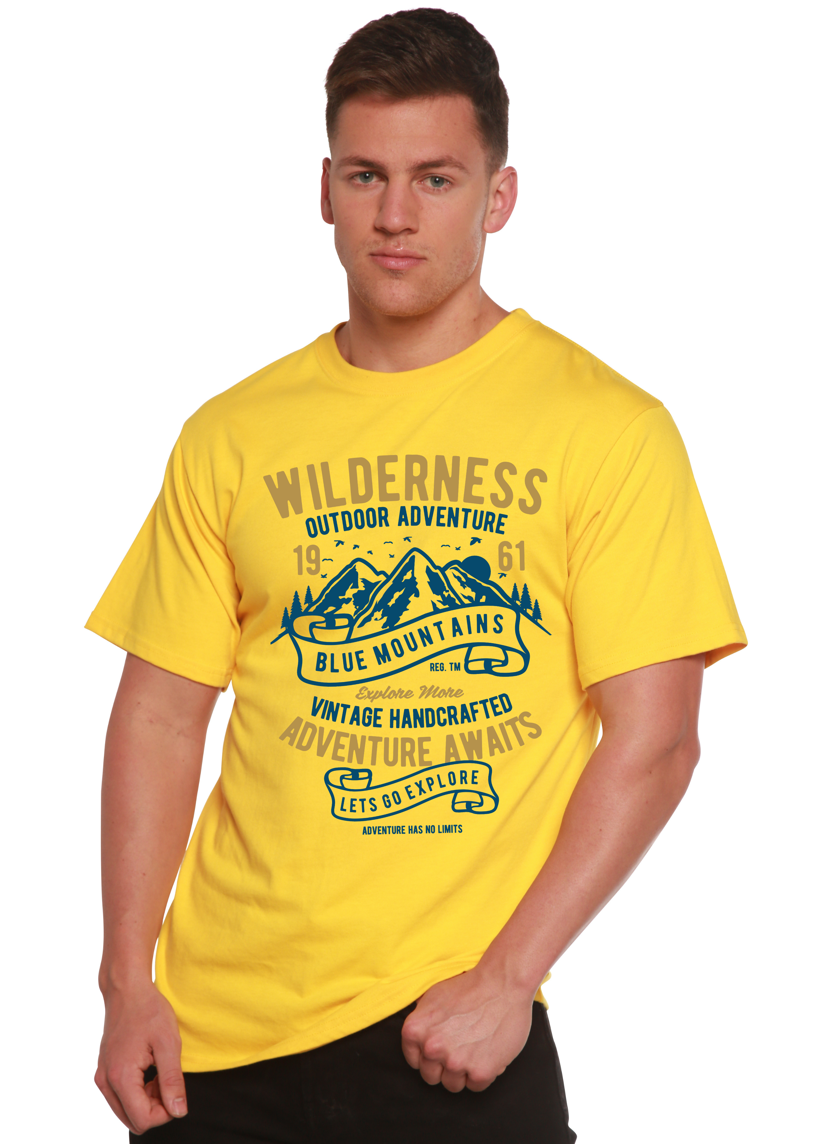 Camiseta gráfica de manga corta de bambú/algodón orgánico Wilderness Spun Bamboo® para hombre