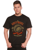 Camiseta Gráfica de Manga Corta de Viscosa de Bambú/Algodón Orgánico para Hombre Dirty Wheel Spun Bamboo®