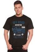 Camiseta gráfica de manga corta de bambú/algodón orgánico Spun Bamboo® para hombre - Aventura todoterreno