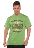 Camiseta gráfica de manga corta para hombre "But Too Much Good Whiskey" de bambú viscosa/algodón orgánico