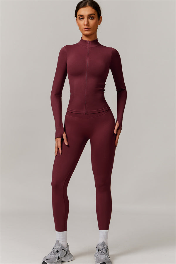 Conjunto de 2 piezas de chaqueta y leggings Nova Luxe