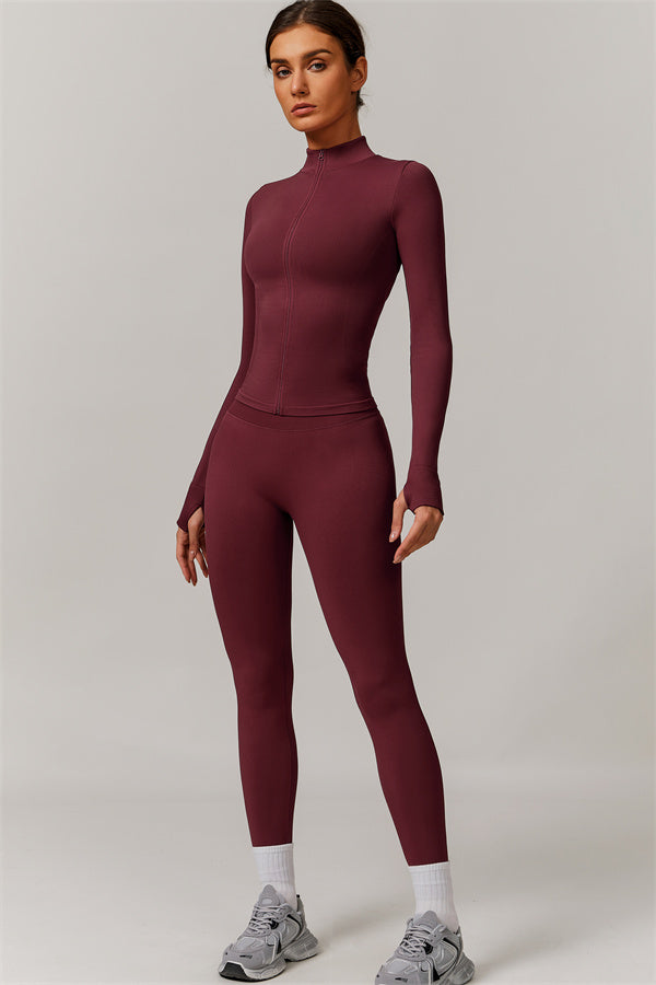 Conjunto de 2 piezas de chaqueta y leggings Nova Luxe