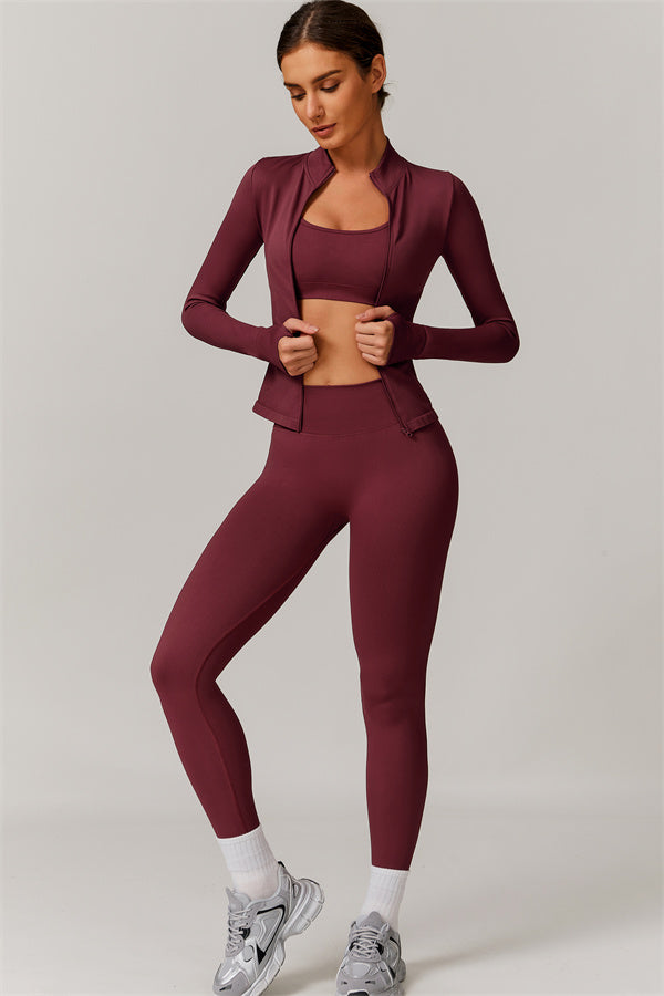 Conjunto de 2 piezas de chaqueta y leggings Nova Luxe