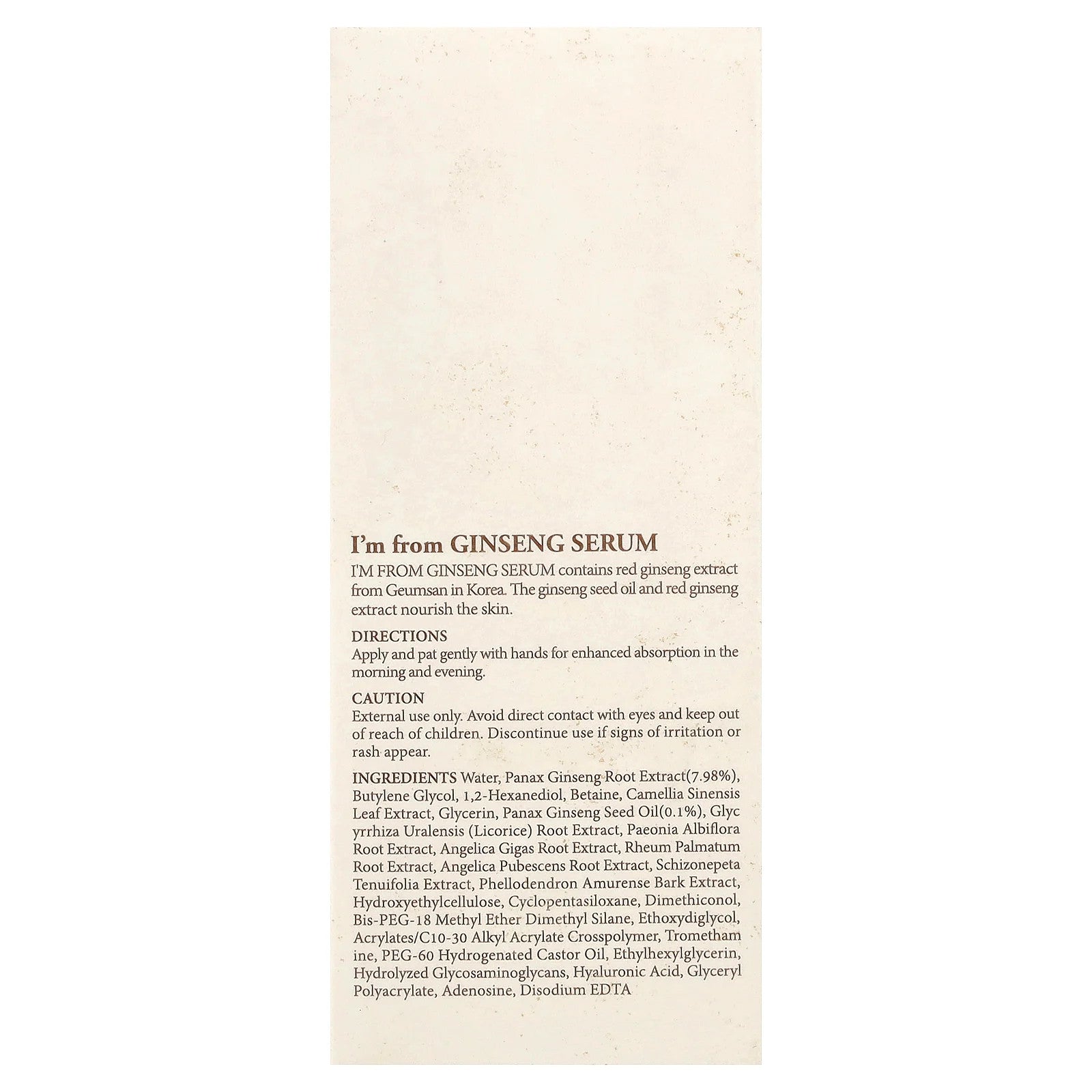 Ginseng Serum, 1.01 Fl Oz (30 Ml)