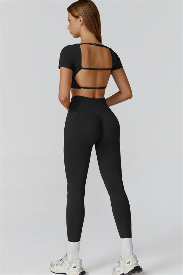 Conjunto de 2 piezas Reign Crop Top y Leggings