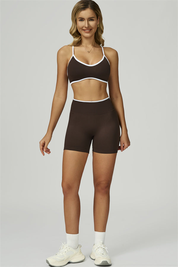 Conjunto de 2 piezas de shorts y top deportivo Prime Line