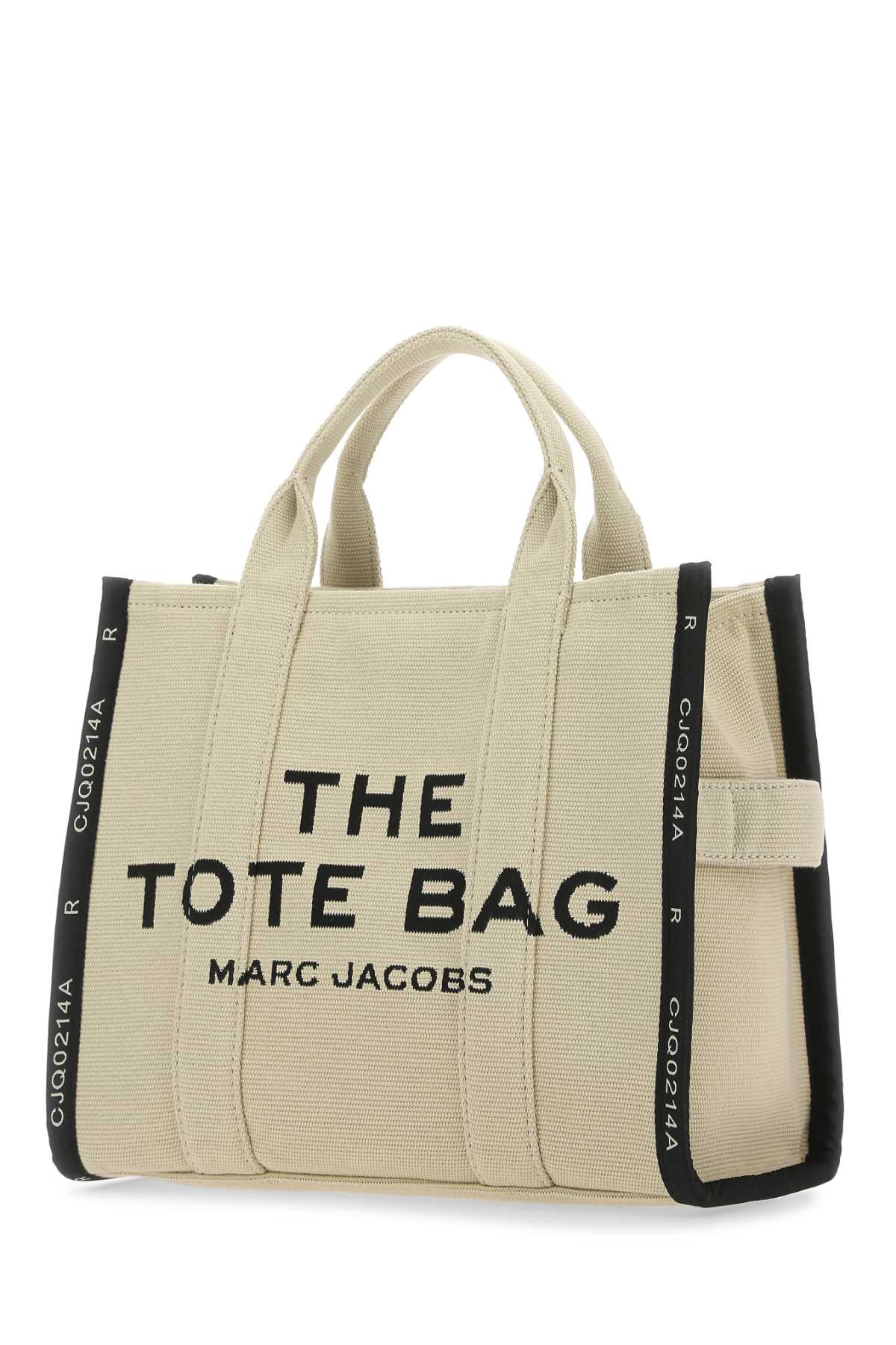 Marc Jacobs Women Beige Canvas The Tote Shopping Bag