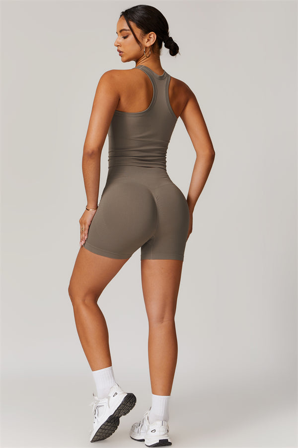 Conjunto de dos piezas de top corto y pantalón corto Delight