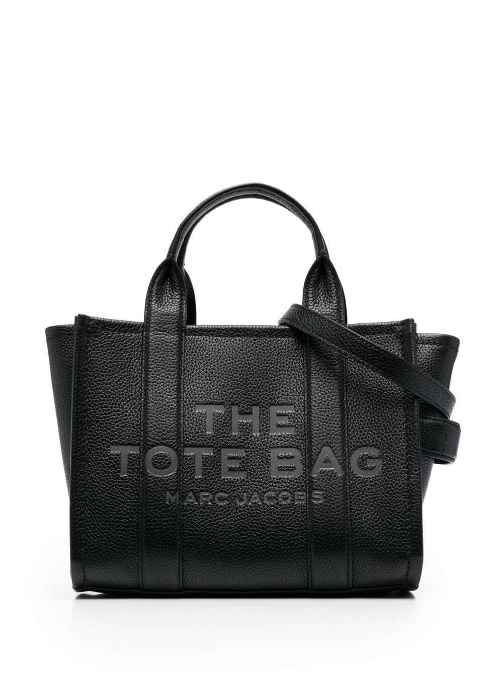 Marc Jacobs Women Bag 'The Mini Tote Bag' With Black Hammered Leather Logo For Women