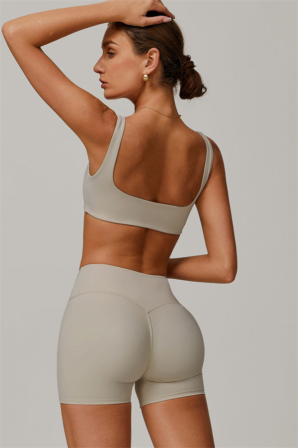 Conjunto de 2 piezas de sujetador deportivo y pantalón corto Halo