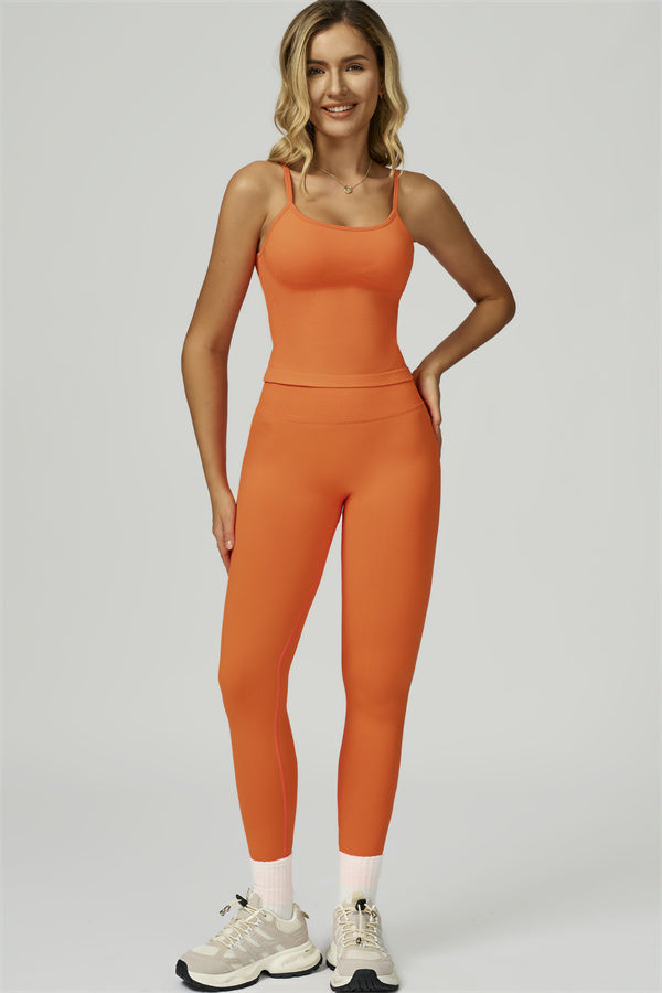 Conjunto de 2 piezas de top corto y leggings Prime
