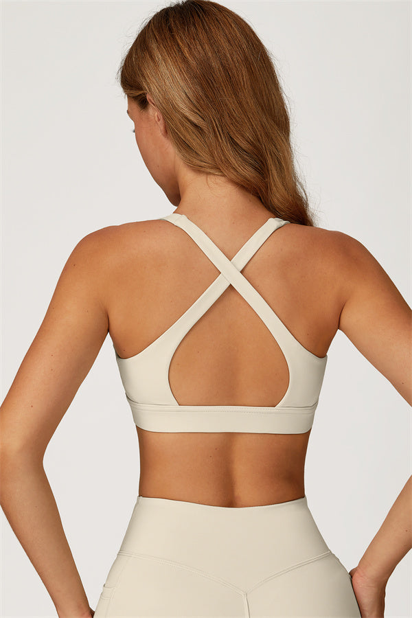 El conjunto de 2 piezas de sujetador deportivo y leggings acampanados Glacier