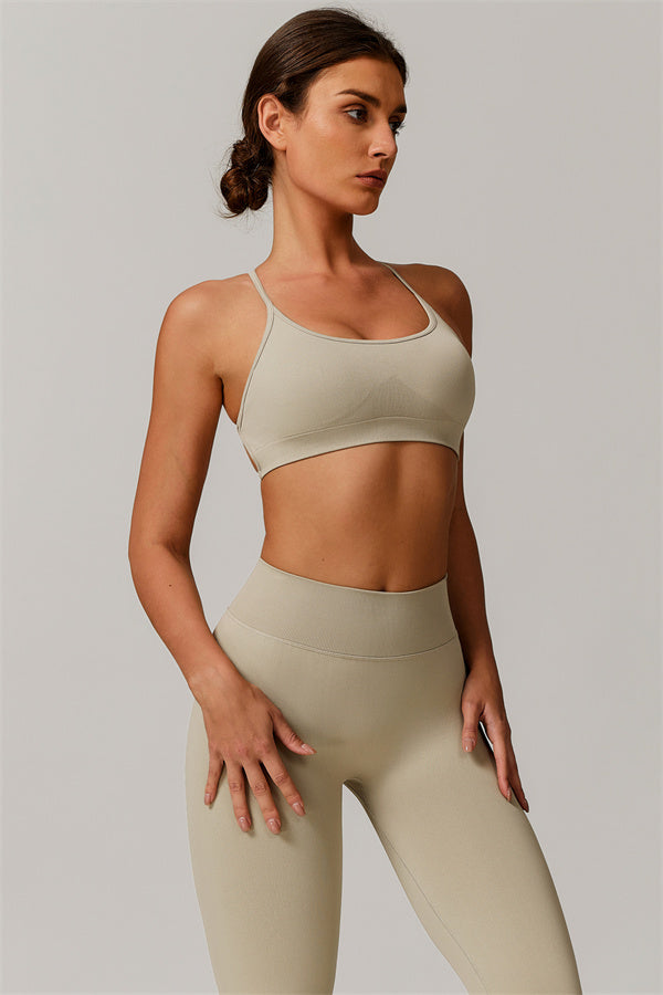 Conjunto de 2 piezas de sujetador deportivo y leggings Nova Luxe