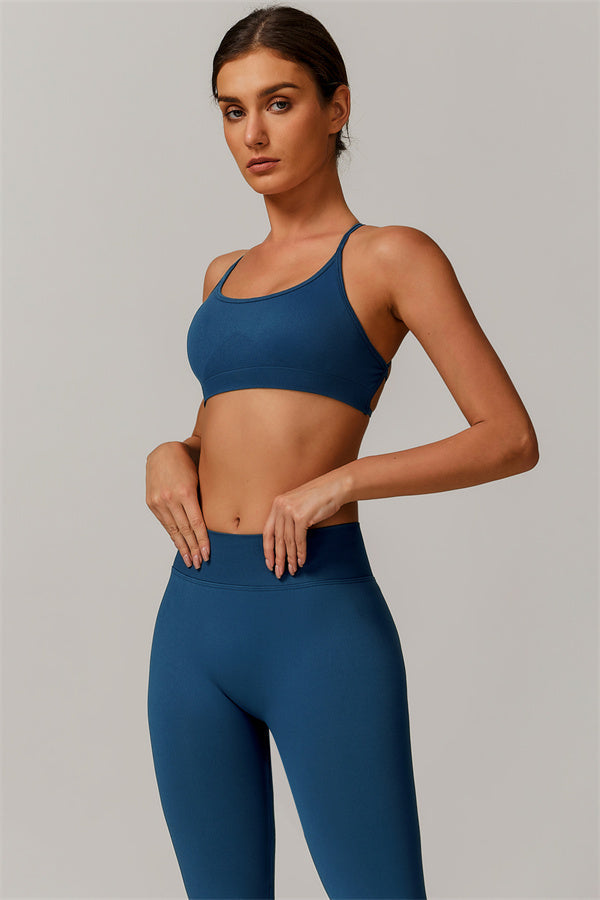 Conjunto de 2 piezas de sujetador deportivo y leggings Nova Luxe