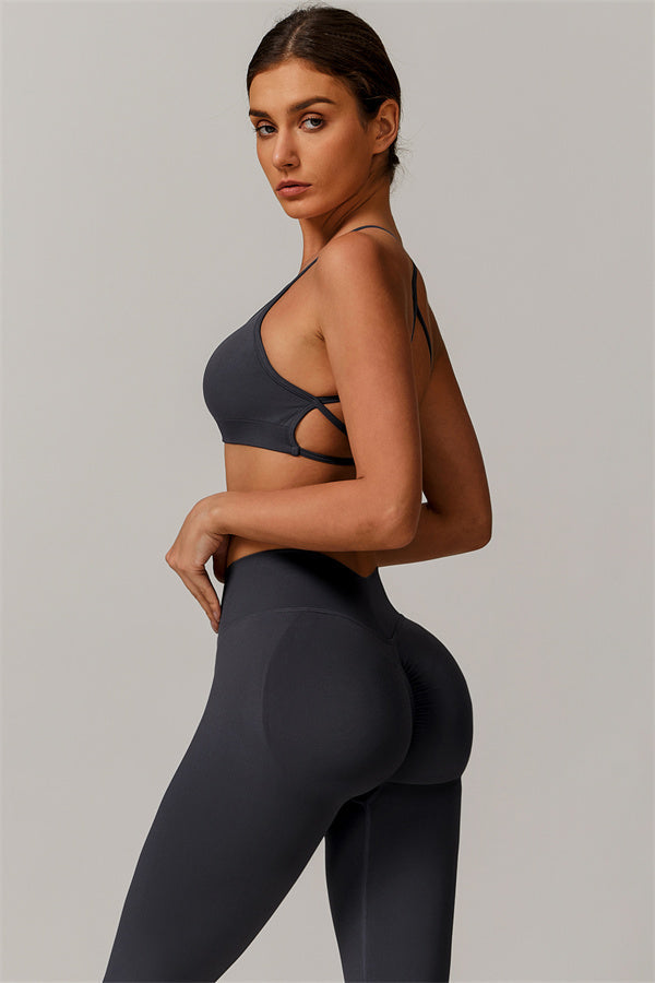 Conjunto de 2 piezas de sujetador deportivo y leggings Nova Luxe