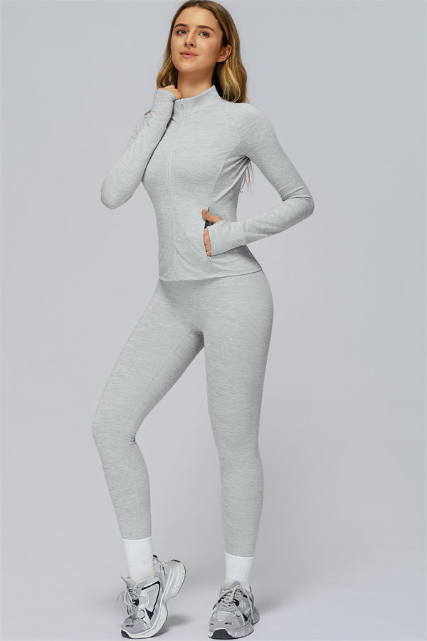 The Radiance Jacket Sports Bra Leggings 3-Piece Set
