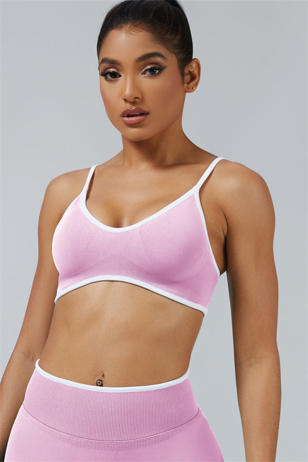 Conjunto de 2 piezas de sujetador deportivo y shorts Elevate