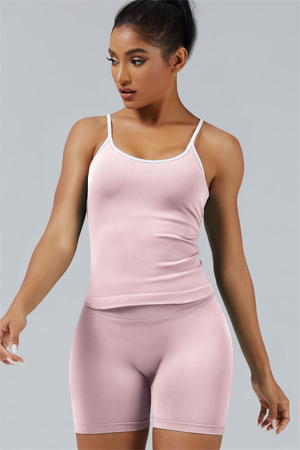 Conjunto de 2 piezas Elevate: top corto y shorts