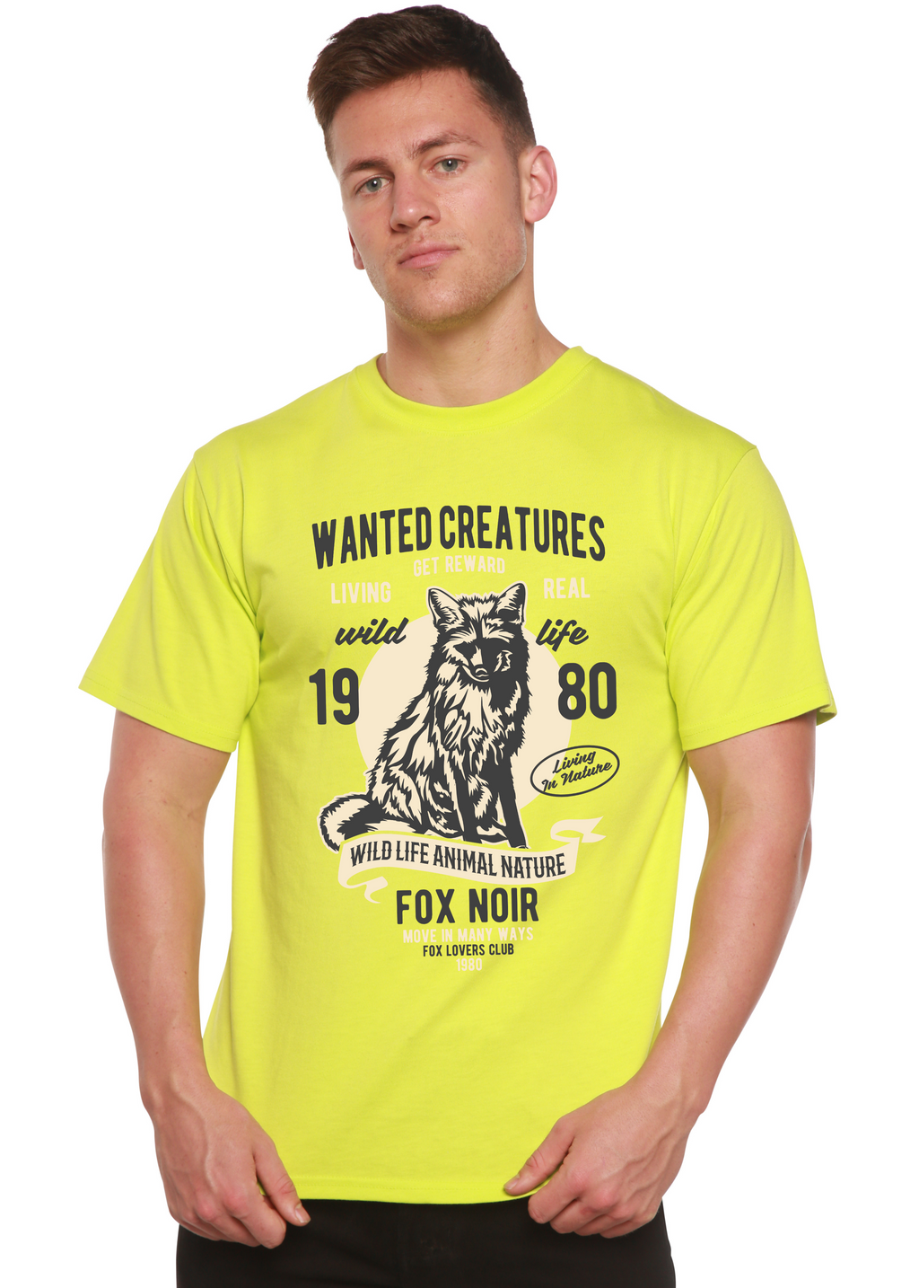 Wanted Creature Spun Bamboo® Camiseta Gráfica de Manga Corta de Bambú Viscosa/Algodón Orgánico para Hombre