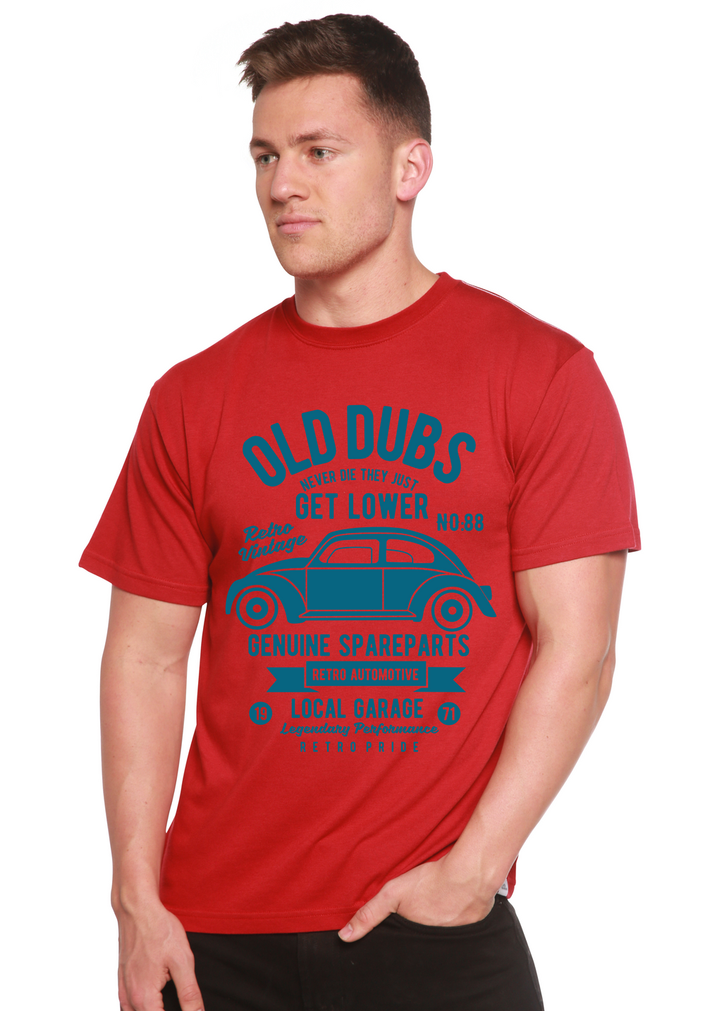 Camiseta gráfica de manga corta de bambú/algodón orgánico Spun Bamboo® para hombre de Old Dubs